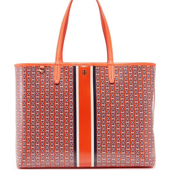 Tory Burch Handbags - TORY BURCH ORANGE GEMINI TOTE!!